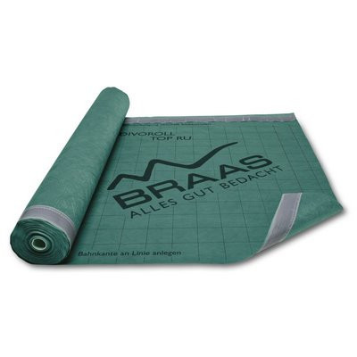 Braas Divoroll DUO Maximum grün 50x1,50m UDB,USB m.Doppel-Klebezone Klasse 2-5