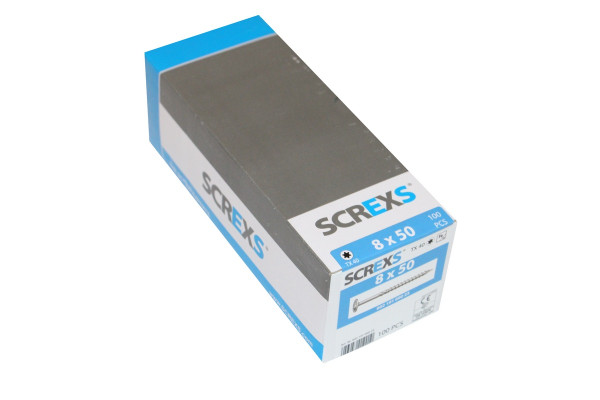 SWG Holzbauschraube Vz Tx 40 8.0x50 m. Tellerkopf - 100 Stück