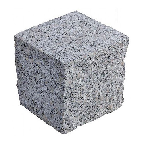 Granit Pflaster G341 16x16x12 OF gesägt+geflam. Seiten gespal.US ges.
