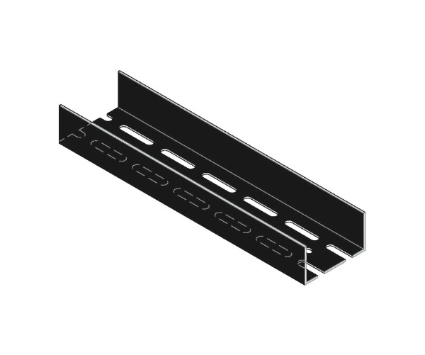 Knauf UA-Langloch C3-C5M black 75x40x2mm 3000mm
