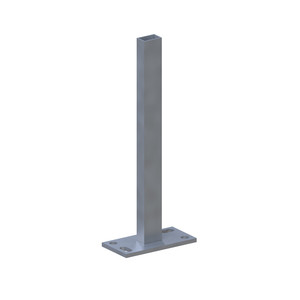 SYSTEM Träger Klemmpfosten zum Aufschrauben