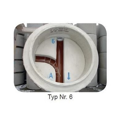 Schachtunterteil Typ 6 DIN 4034/1 SU-M 1000x650mm Gerinne DN150 KG