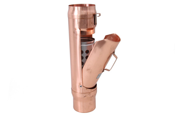 Kupfer Madema Rohrlaubfang Ø 100mm mit Edelstahlkorb