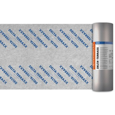 Dörken Delta-Terraxx 12.5x2.40 m PE-HD product height 10mm dimpled sheet with fleece