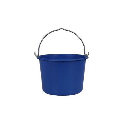Baueimer PE blau glatter Boden 12l