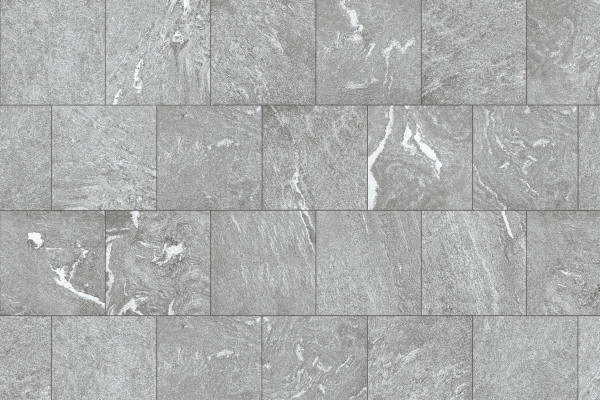 GZO Pavé Grigioni 60/60/5 cm weiss/grau