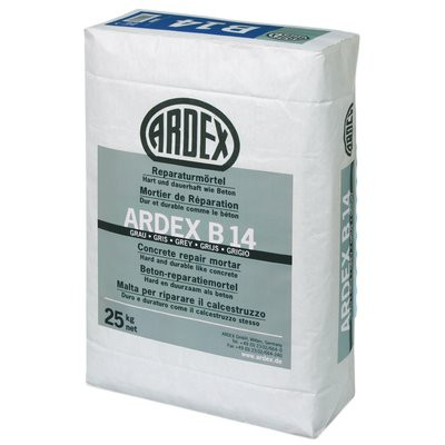 Ardex B14 Concrete Repair Mortar grey 25kg bag