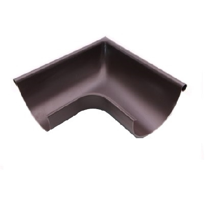 PREFA external gutter angle 90 degrees D 333mm large bead brown