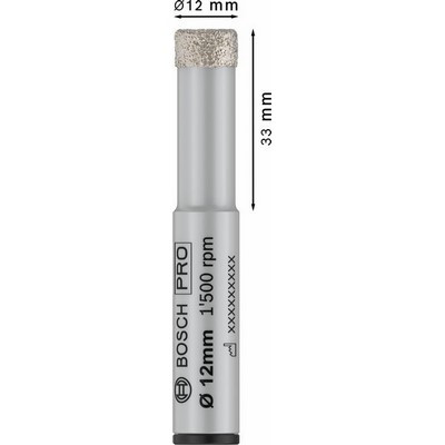Bosch PRO Ceramic dry Bohrer 12 x 33 x 13 mm - 2 608 599 057