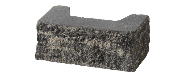 Pillar element Vermont 37.2x18.6x15cm nero bianco. used. aged