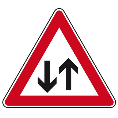 Verkehrszeichen - Gegenverkehr SL 900 2mm flach RA 1 - Z0125006S21