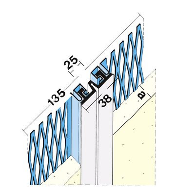 Maisch Dehnungsfugenprofil 20mm 3.0m 03208 300,0 10 - Aussen