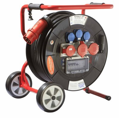 Schwabe Mammut Trommel 5 m. Fahrgestell 400V/32A - H07RN-F 5G6 40m