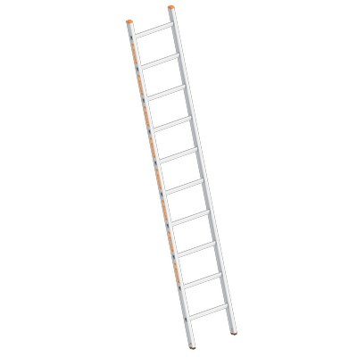 Layher TOPIC 1054 Sprossenanlegeleiter 10 Sprossen Länge 2.85m - 1054.010