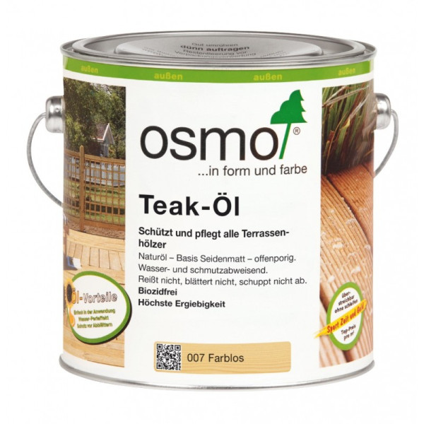 Osmo olej tekowy bezbarwny 007 2,5l