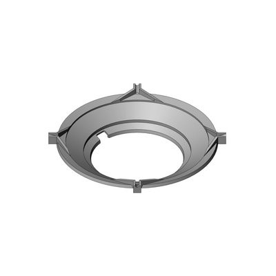 Casting funnel with bucket support round