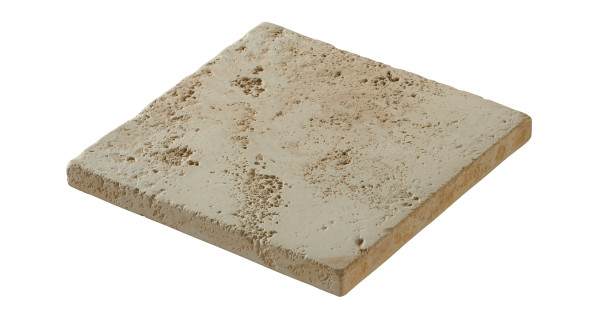Platte Travino 40x40x3.5cm sandstein strukturiert