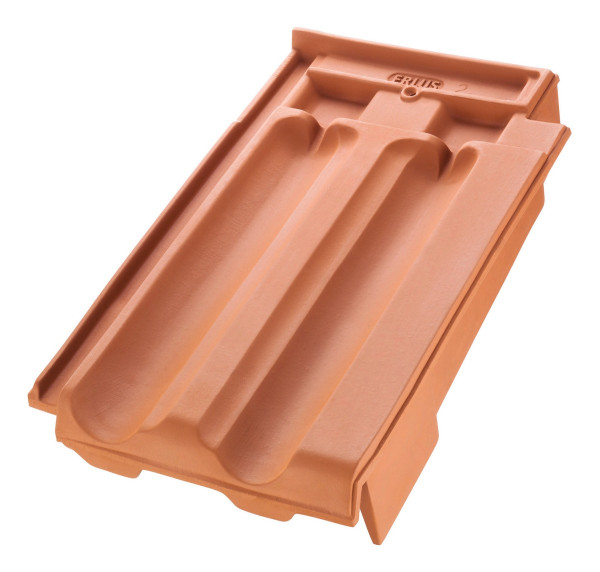 Erlus large rebate verge right natural red - N