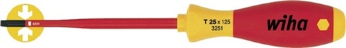 Schraubendreher VDE TX Gr.25x125mm Ges.- L.243mm Rundklinge m.Mehrkomp.-Griff