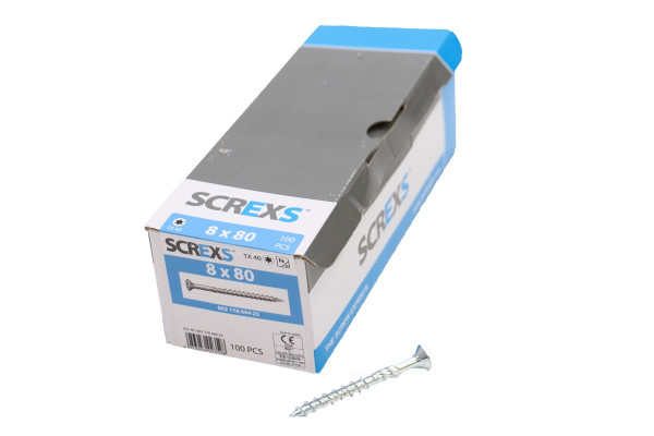 SWG Holzbauschraube Vz Tx 40 8.0x 80 m. Senkkopf - 100 Stück