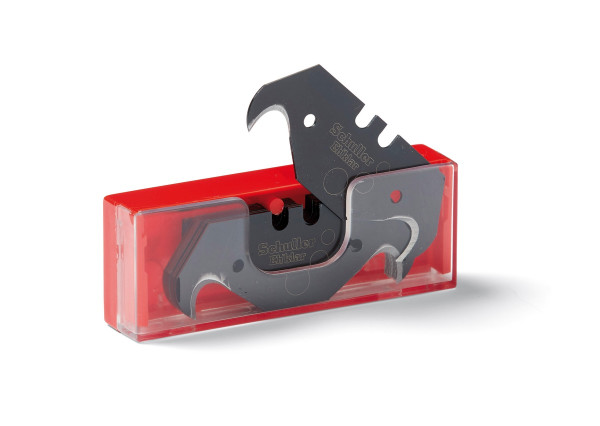 Schuller SAMURAI Black Hook schwarz 10 Hakenklingen im Köcher u. Hängerkarte