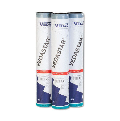 VEDASTAR Herbstbraun Rolle 1x5m Kaltselbstklebende Elastomerbitumenbahn