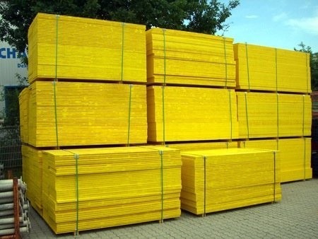3-S-Schichtplatten gelb 500x2000x21mm 2.Wahl-Qualität - ohne Kantenschutz