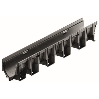 ACO XtraDrain Rinne o. Gefälle NW 100 H=150mm L=1000mm Kante KST