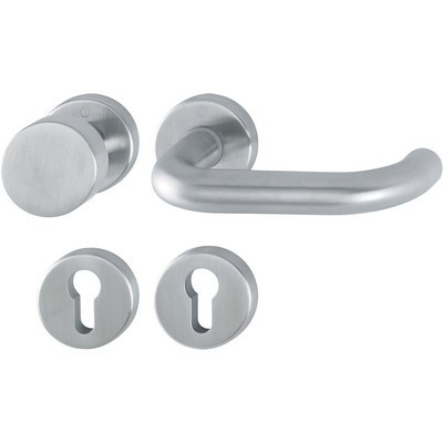 Hoppe Wechselgarnitur Paris Rosetten PZ-Ausführung Edelstahl