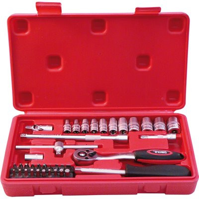Triuso Steckschlüsselsatz ¼ 38tlg inkl. Koffer