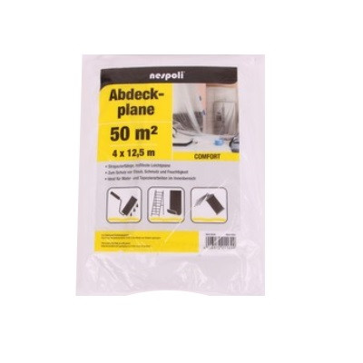 Nespoli Abdeckfolie transparent Comfort 4x12.5m ca. 11my HDPE