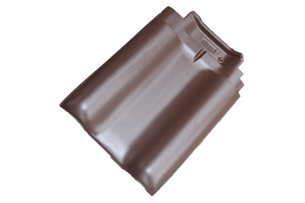 Erlus E58 / E58 S verge tile on the left, brazil brown