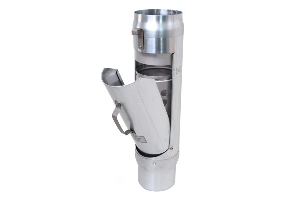 Rurowy łapacz liści Ugitop Madema Ø 80 mm z koszem ze stali nierdzewnej