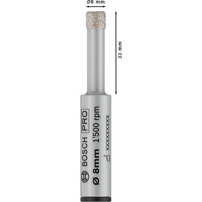 Bosch PRO Ceramic dry Bohrer 8 x 33 x 13 mm - 2 608 599 055