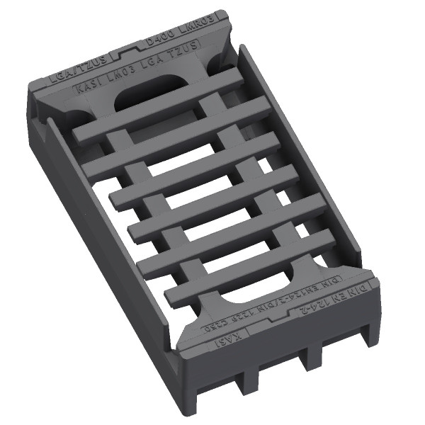 Attachment 300x500mm Kl. C250 SW 34.5mm cast desk form with insert