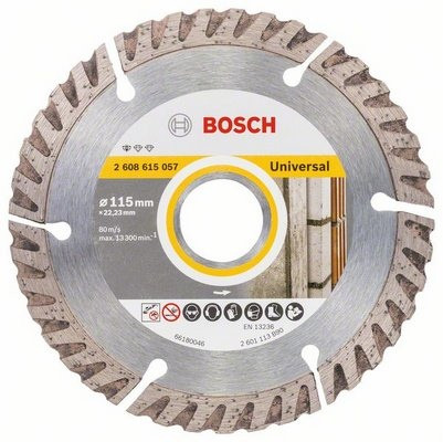 Bosch Diamanttrennscheibe Standard Universal - 115x22.23x2x10mm