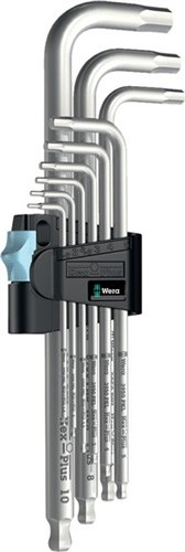 Zestaw kluczy imbusowych Wera 3950 PKL/9, 9 sztuk