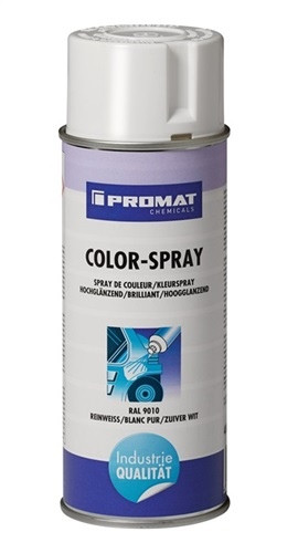 Colorspray reinweiß hochglänzend 9010 400 ml Spraydose CHEMICALS