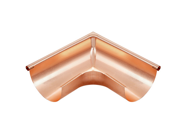 Narożnik rynnowy Grömo CU Narożnik zewnętrzny 400 półokrągły ciągniony ze szczeliną wtykową