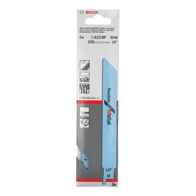 Bosch Säbelsägeblatt f. Metall S 922 BF BIM 5er-Pack