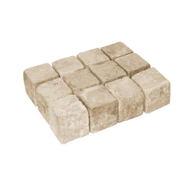 Lagotrade TRAVERTIN Pflaster 10x10x8 cm Vanilla