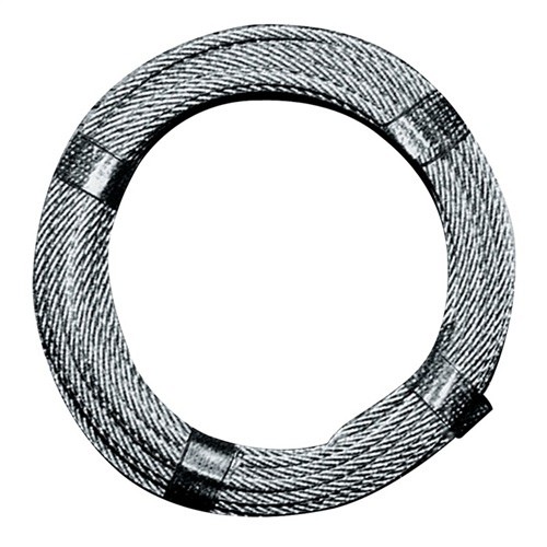 Drahtseil D.5.0-6.0mm L.10m 6x121FE kN Bruchkraft 9.19 Stahl.verz.ku.-ummantelt