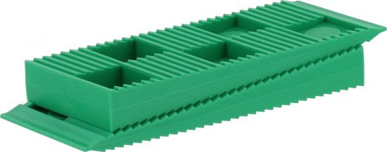 Triuso Kunststoff Rastkeil 80x30x10mm grün max.200kg, 30 Stück