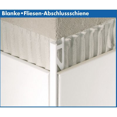 Blanke FAS Kunststoff weiß 10mmx2.5m Abschlussschiene - 300-501-1025