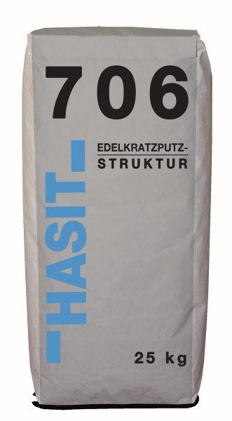Hasit 706 OPTI LITHIN 0.7mm 25kg Edelkratzputzstruktur brilliantweiß opti