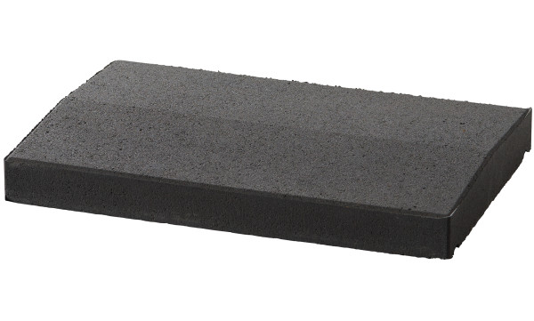 Cover plate Terrano 50x33x5-6cm anthracite. concrete smooth. Roof profile smooth
