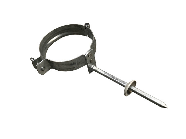 WUS VZ Regenrohrschelle 120mm mit Schlagstift 140mm 5tlg.