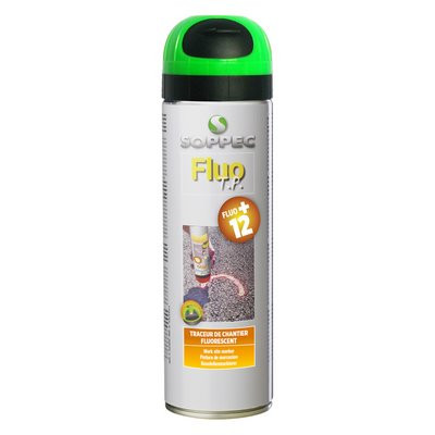 Bau Spray 500ml FLUO TP grün-fluoresz. m.Überkopfventil