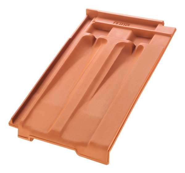 Erlus large-rebate ventilation tile natural red - N