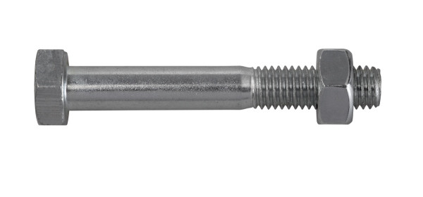 SWG Gewindeschraube Sechskantkopf 8.8 vz mit Mutter DIN 931 20x60 - 4 Stück